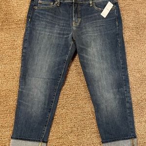 GAP Factory Straight Cuff Mid-Rise Ankle Length Jeans Sz 10